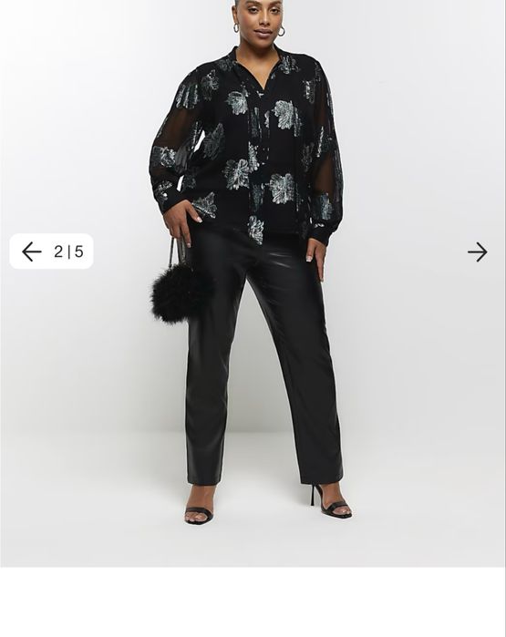 Розкішна сукня , блузка великого розміру 22 3XL-4XL 5XL River Island