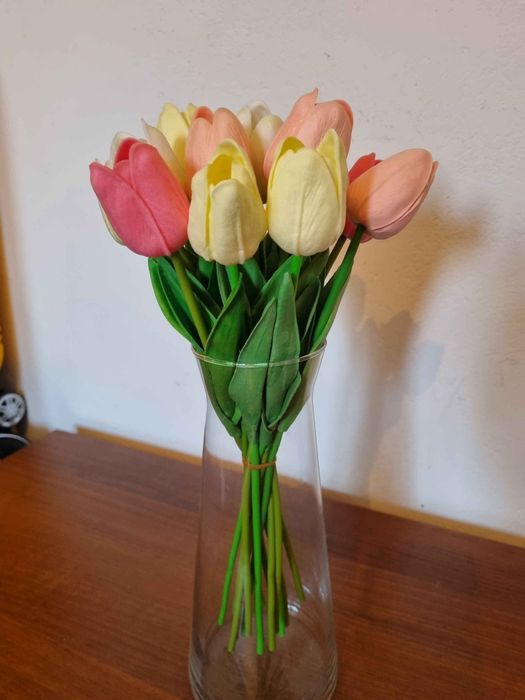 Sztuczne tulipany 15szt