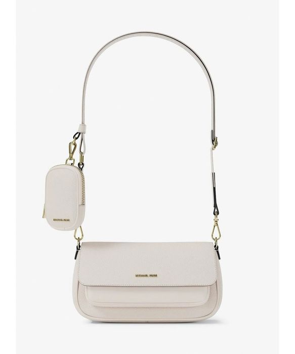 Nowa torebka listonoszka Michael Kors Jet Set Travel  with Pouch krem