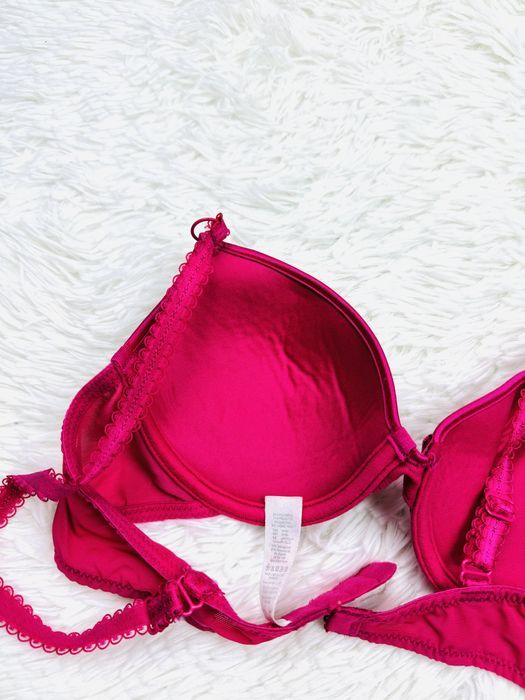 Biustonosz usztywniany 75A różowy