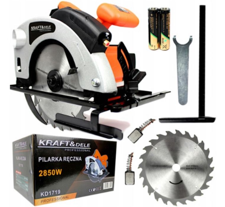 Pilarka Piła Ręczna Tarczowa do Drewna 2850W Laser Tarcza do Drewna