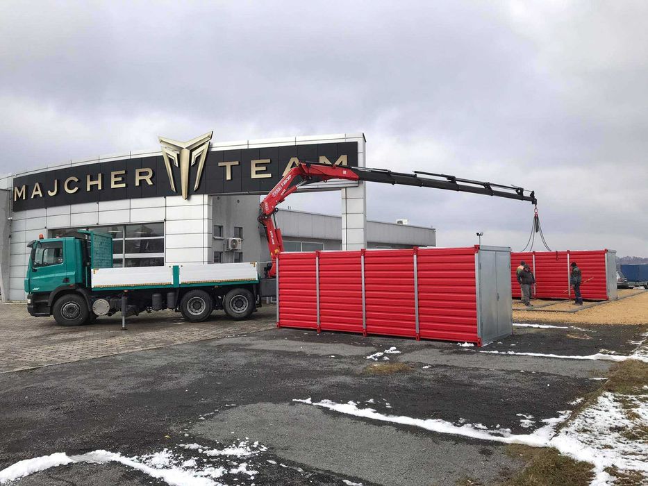 Wynajem dźwigu HDS 22 metry, Wynajem HDS z transportem, kontenery