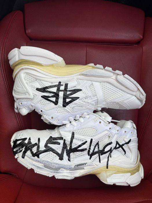 (БЕЗ ПЕРЕДОПЛАТИ) Balenciaga Runner Graffiti White баленсіага раннер