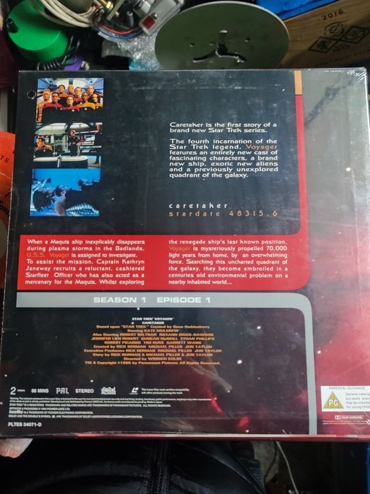 Laser disco Star trek novo só para colecionadores