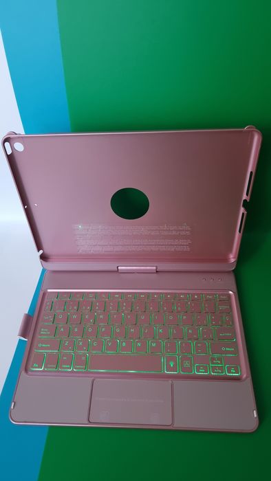Etui z klawiaturą i touchpadem do iPada 10.2" (8. i 9. generacji) – ró
