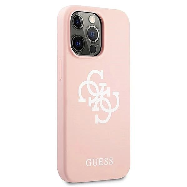 Etui Guess Silicone 4G Logo na iPhone 13 Pro / iPhone 13 - różowe