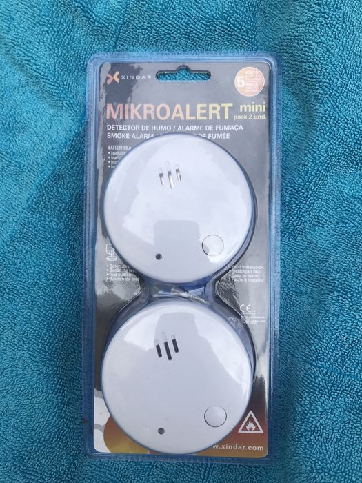 2x Detetores fumo Mikroalert novos