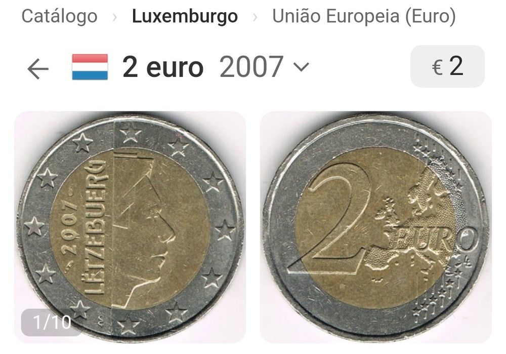 Moeda 2€, Luxemburgo 2007