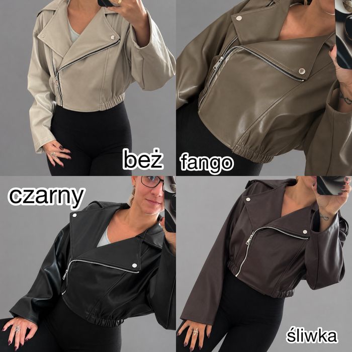 Kurtka damska z eko skórki
