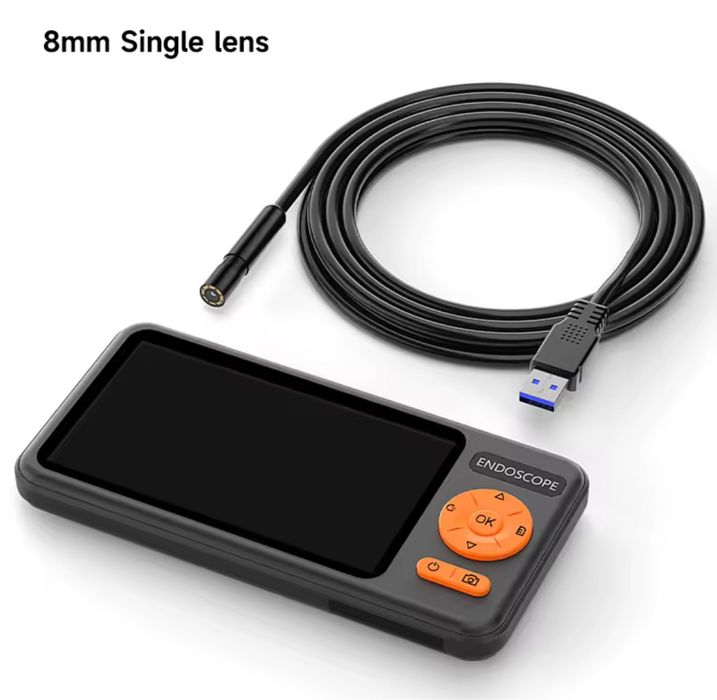 Profesjonalny ENDOSKOP 5 cali - Ekran IPS - Sprawdź silnik/auto sam!