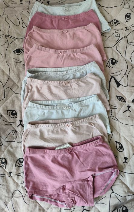 Zestaw Majtki H&M 122/128 (9 szt)