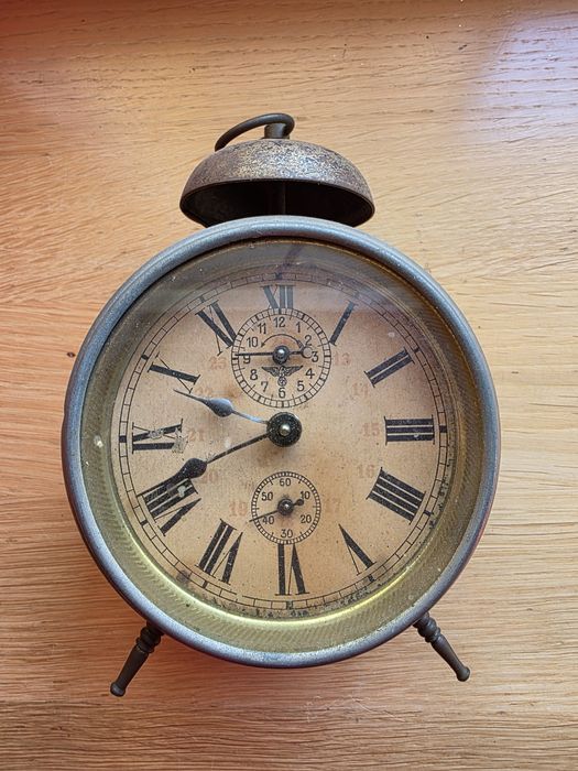 Budzik przedwojenny FMS,ładny stan