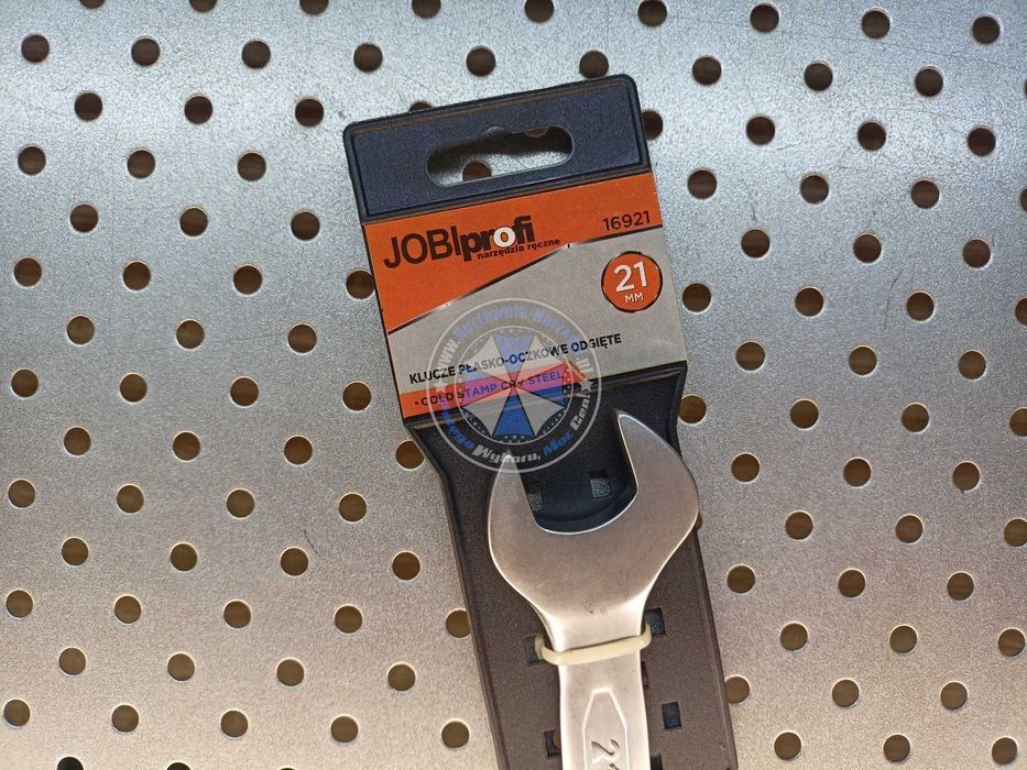Klucz płasko-oczkowy odgięty 21mm Cr-V klucz 21mm klucz płaski 21mm