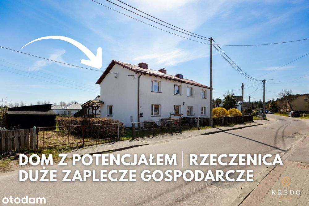 Dom z dużą działką i zapleczem gospodarczym | Rzeczenica | 120 m²