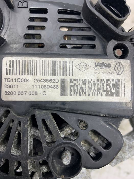 alternator 8200667608c dacia duster i (2010-2017) 1.6 b