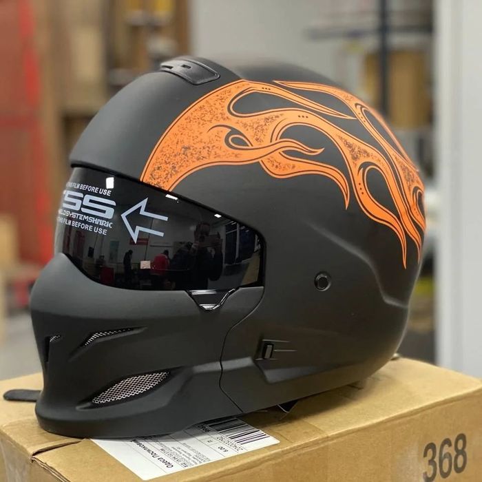 Scorpion exo combat, шлем кастом, шлем на чоппер, боббер, круизер