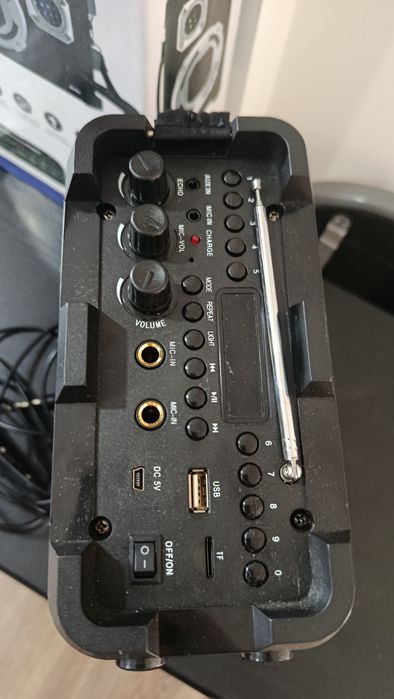 Coluna Bluetooth Portátil Kolke Urban KP-127 + Microfone Karaoke