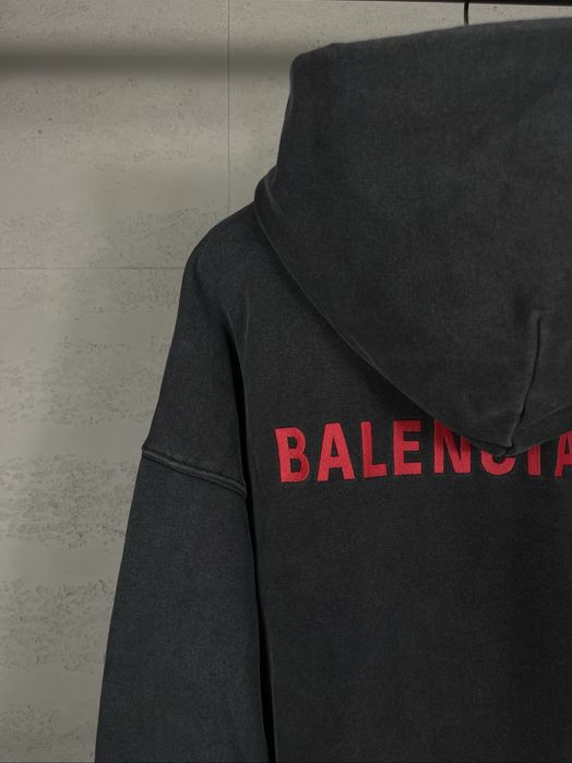 Худи оверсайз с капюшоном BALENCIAGA кофта реглан батник мужской