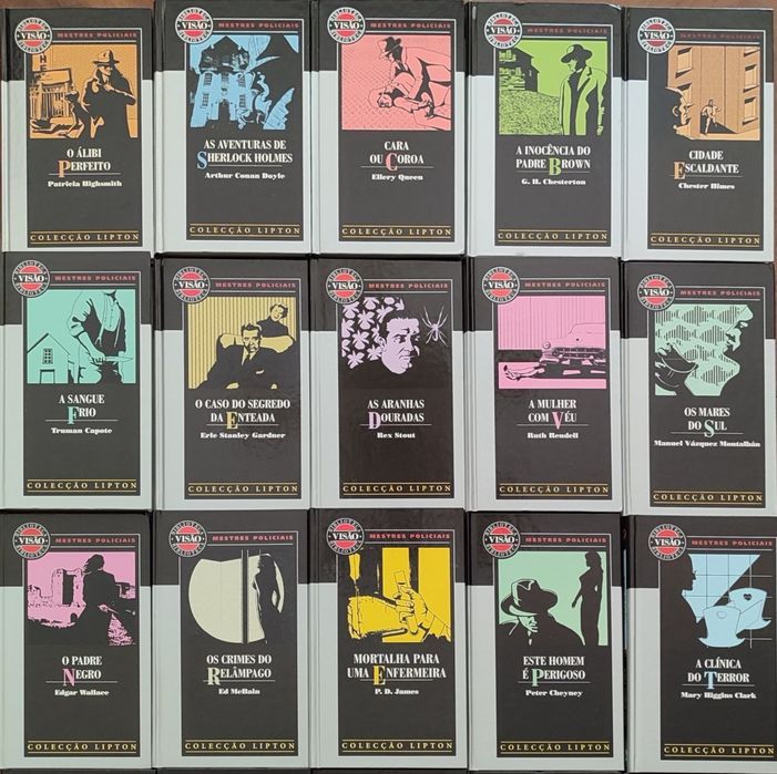 20 livros Colecção Lipton Mestres Policiais