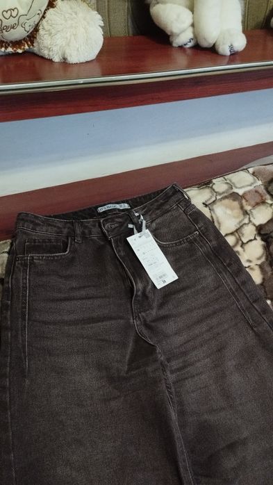 Джинси жіночі  Туречинна. Жіночі джинси коричневі трендові.