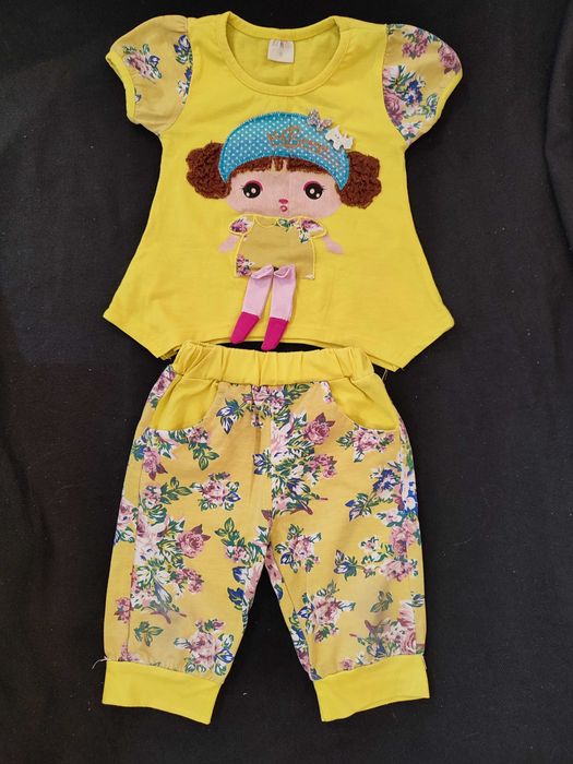 Костюм для девочки Летний Платье Комбинезон Джинсы Детская одежда Дитячий одяг