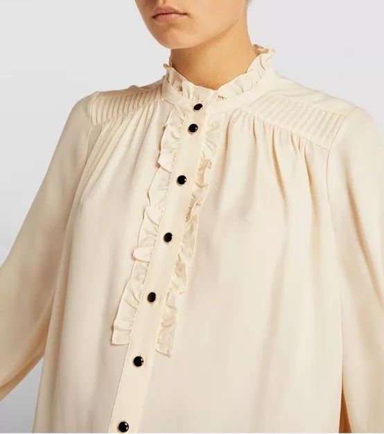 Дизайнерская шёлковая блузка, рубашка ME+EM Оригинал