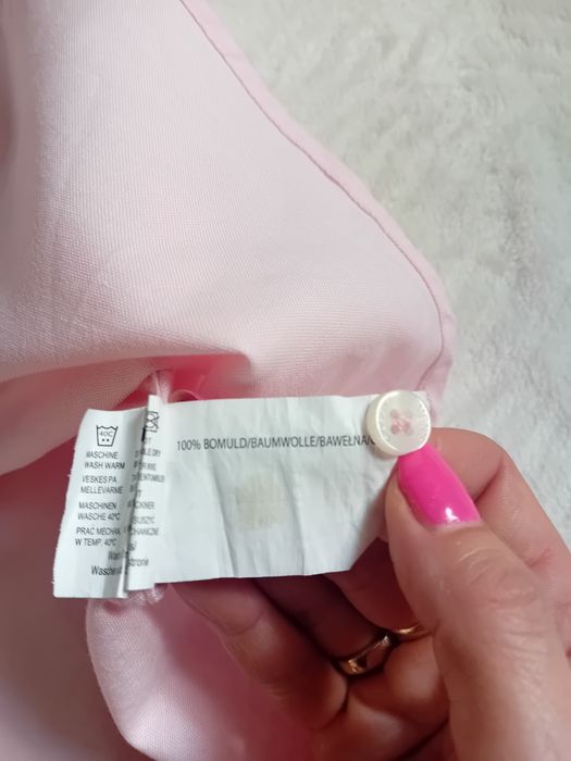 #Carry koszula na krótki rękaw pudrowy róż 3 XL jak nowa