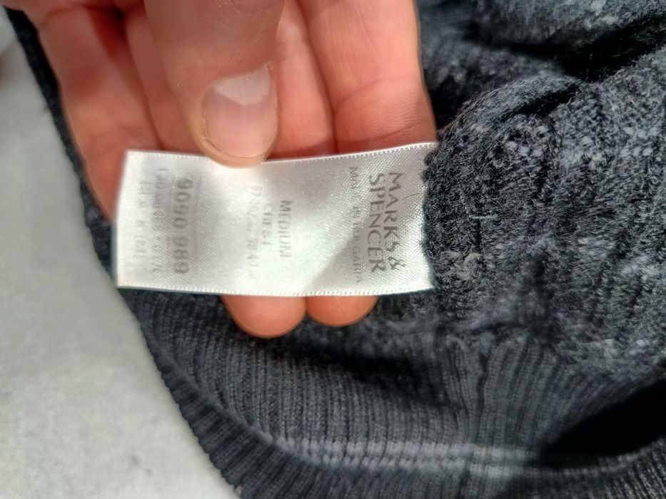 Sweter męski Marks & Spencer Italian Yarn roz. M merino 50%