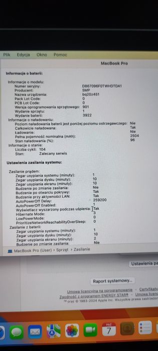 MacBook Pro 13  2017 16 GB ram 1TB SSD 4 porty Thunderbolt 3