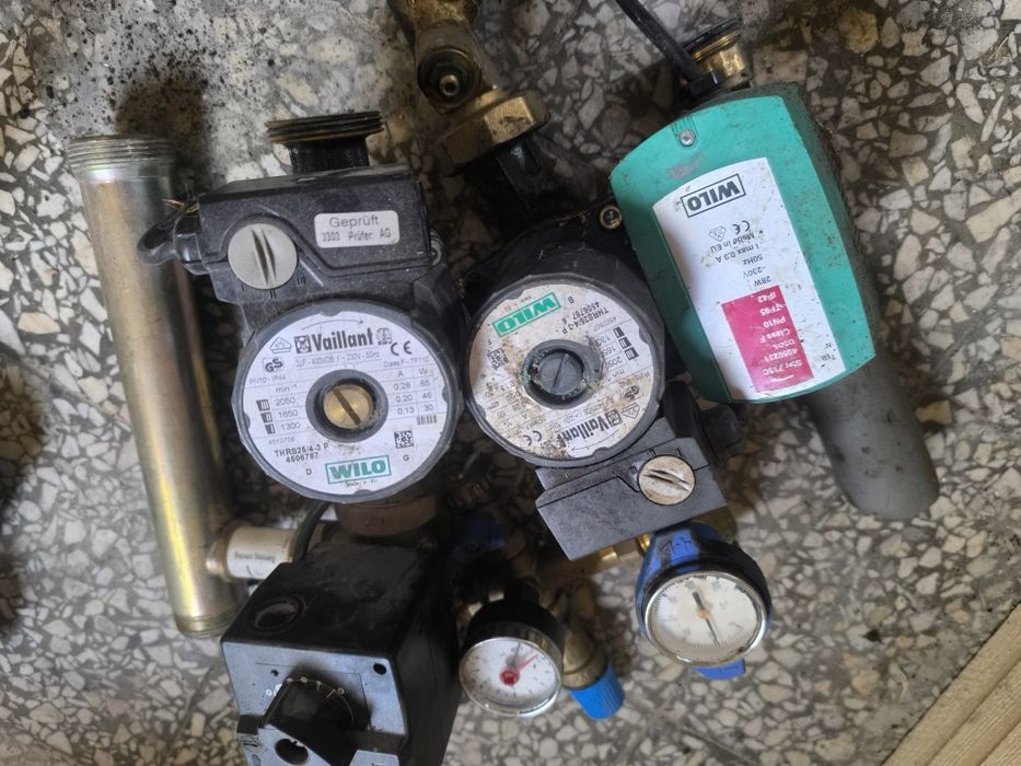 Pompa obiegowa Wilo , grupa pompowa , zawór trójdrożny.