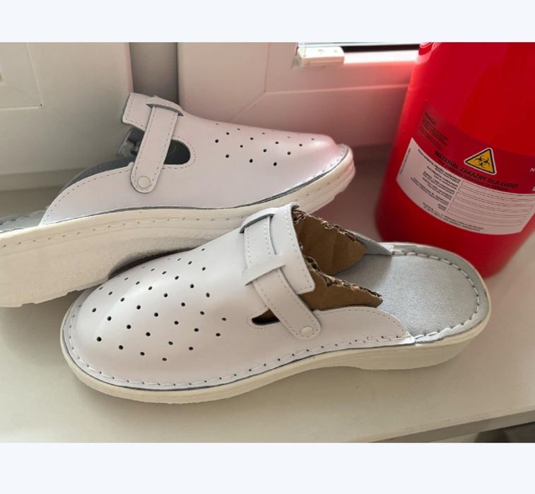 Klapki medyczne wygodne damskie 37 38