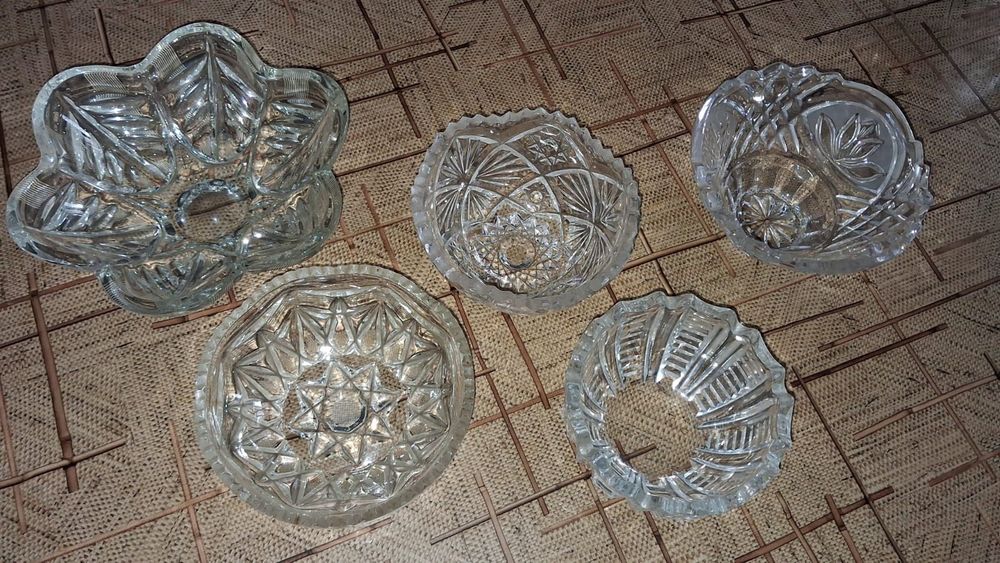 Кришталь в ідеальному стані, сервантне зберігання.Хрустальні салатниці