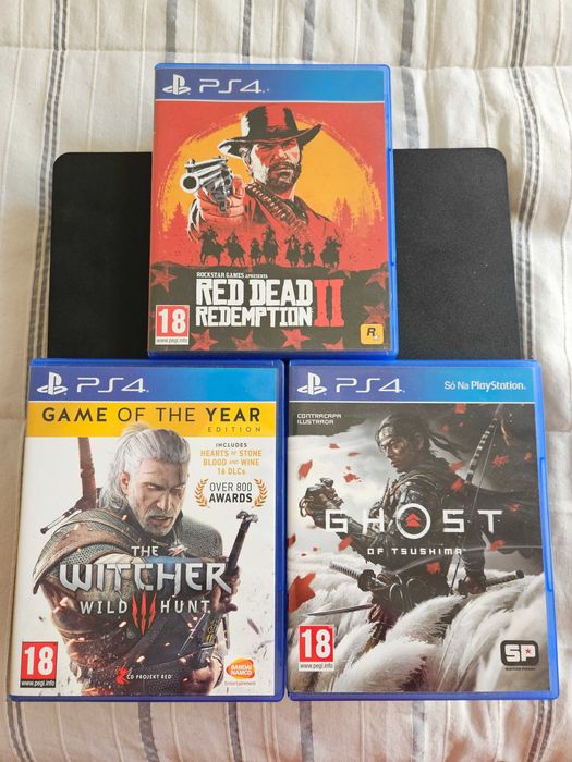 PS4 SLIM como novo (1TB) + 3 Jogos