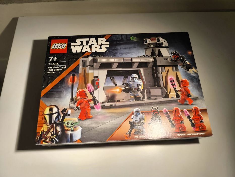 Lego Star Wars Paz Vizla and Moff Gideon Battle 75386
