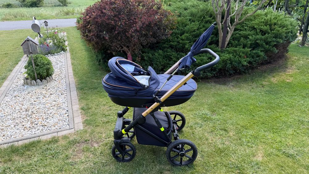 Wózek 3w1 Paradise Baby + bogate wyposażenie, rewelacyjny stan, dużo dodatków
