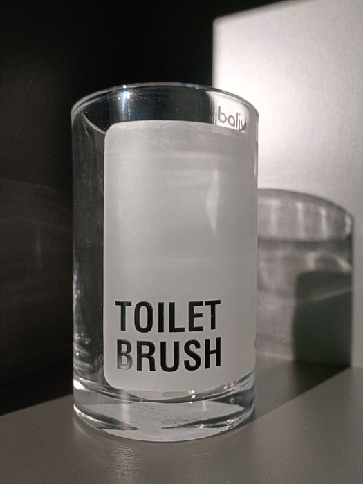 Pojemnik szklany na szczotkę WC baliv - NOWY