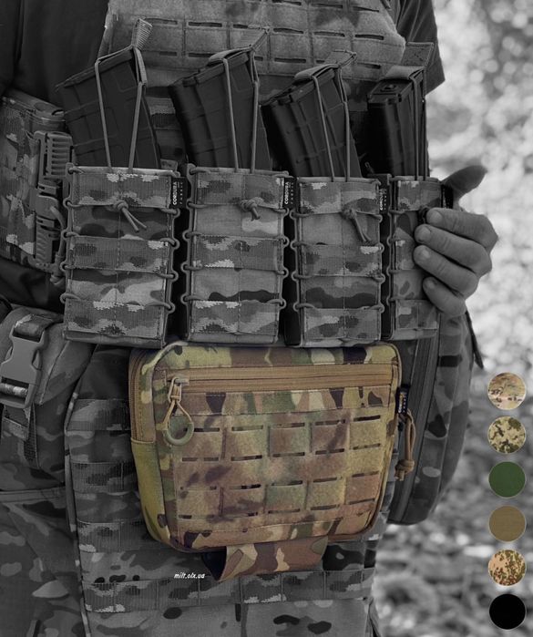 Сумка напашник на плитоноску мультикам піксель multicam олива койот