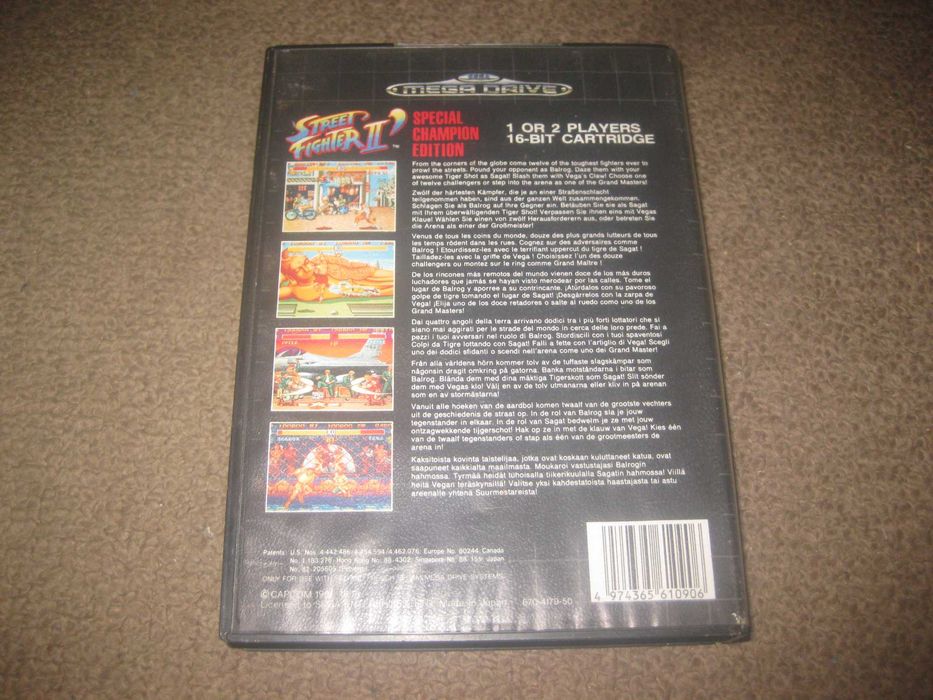 Jogo "Street Fighter II: Special Champion Edition" para Sega Mega Drive