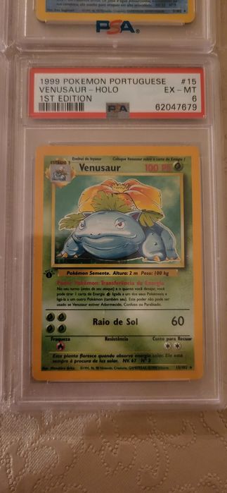 Graded Slabs PSA 9 Blastoise e Venusaur Holo Base Set64751430303107123