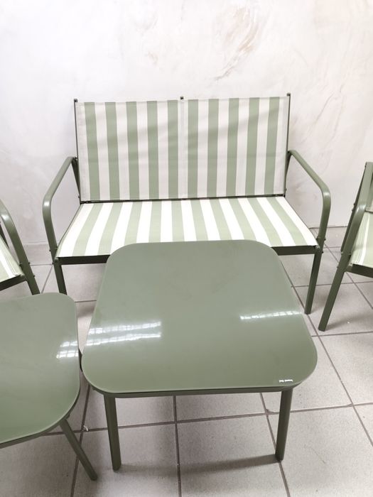 Zestaw zielony  na taras na ogród