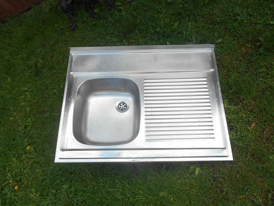 zlew jednokomorowy z ociekaczem 80x60