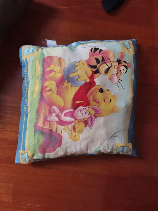 Almofadas Winnie the Pooh Castanha lantejoulas e cor de rosa