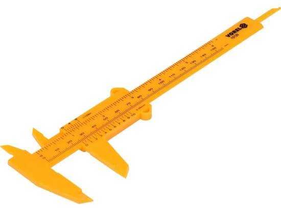 Suwmiarka analogowa 150mm, 0,05 mm. Głębokościomierz Plastikowa