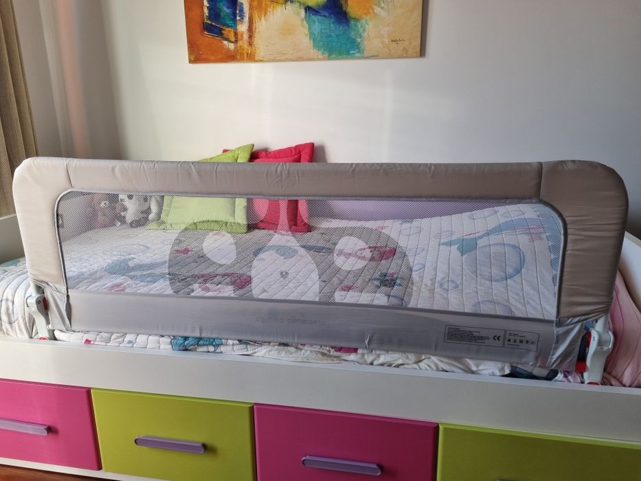 Grade de cama rebatível