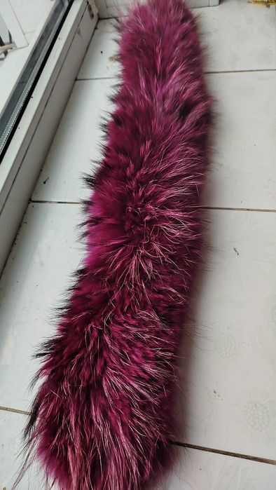 Мех на капюшон енот