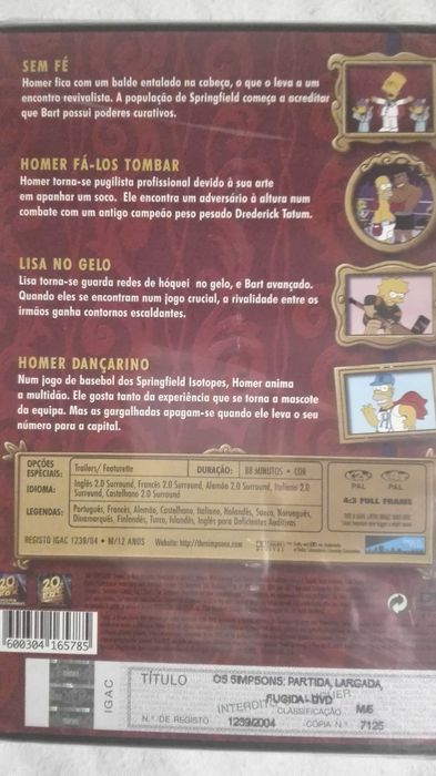 DVDs Os Simpsons