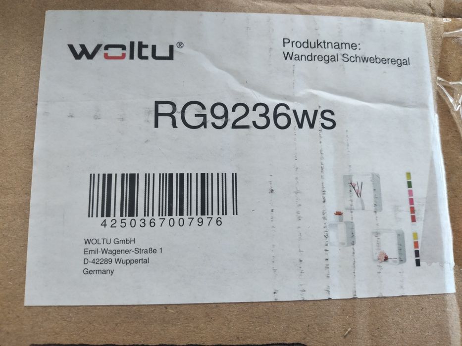 Półki białe Woltu komplet 3 sztuk Nowe!