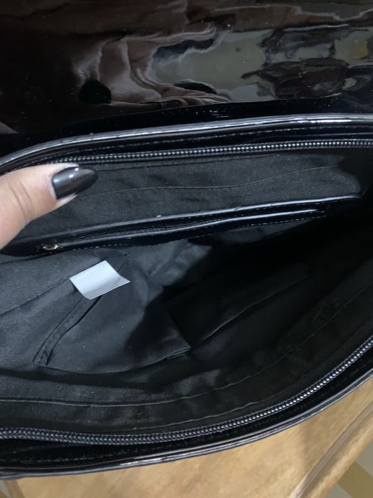 Mochila carteira preta, nova a estrear