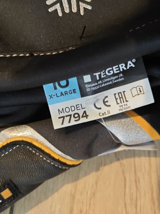 TEGRA 7794 zimowe grube robocze rekawice XL