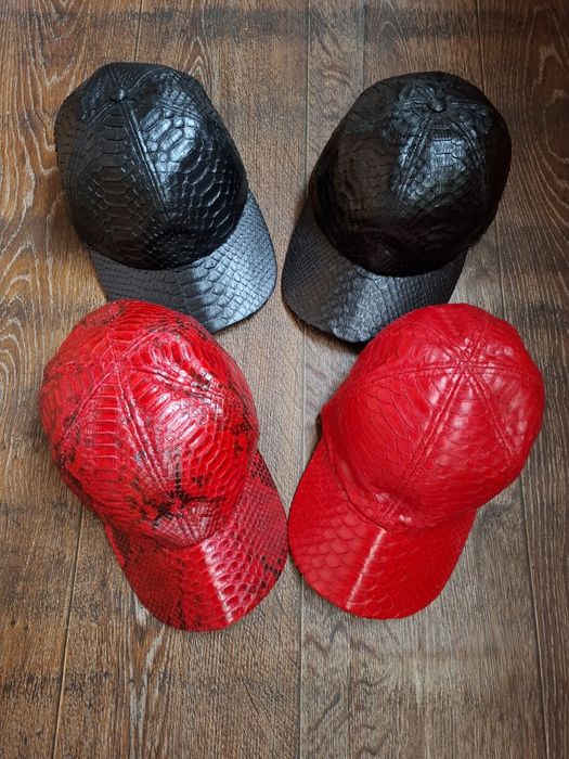 Кепка из кожи питона (Rubber) — Премиум качество по цене закупки